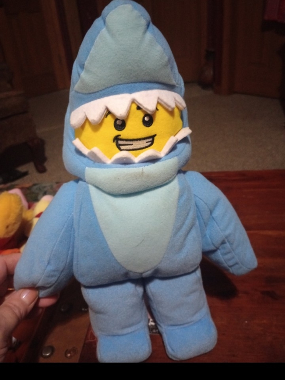 Lego Blue and Yellow Shark Costume Plush Minifigure